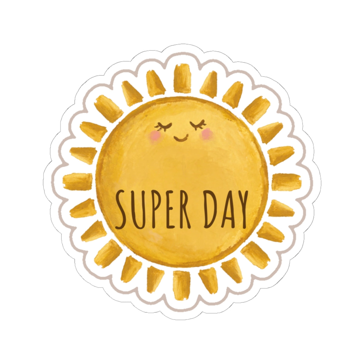 Super Day Kiss-Cut Sticker