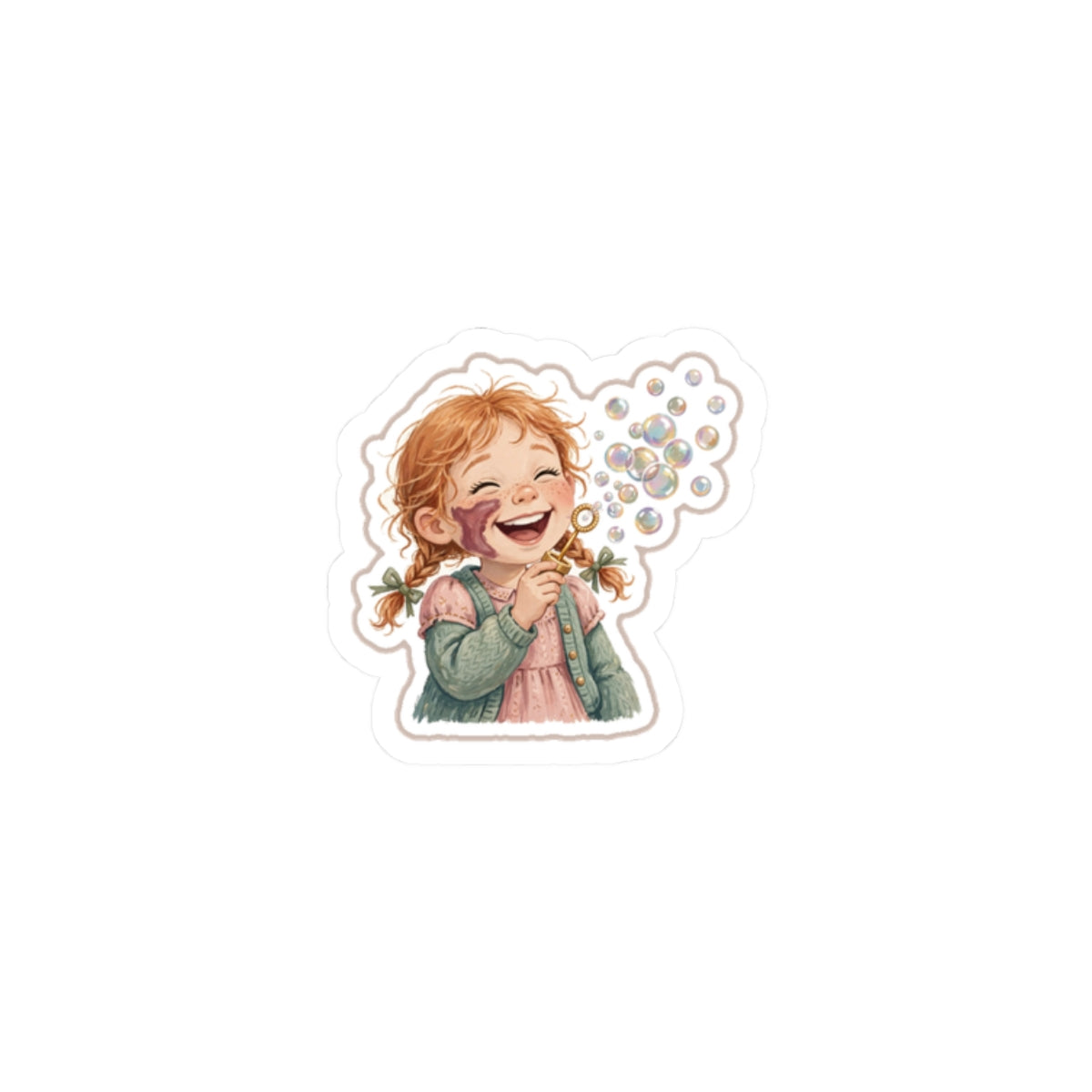Bubbles Kiss-Cut Sticker