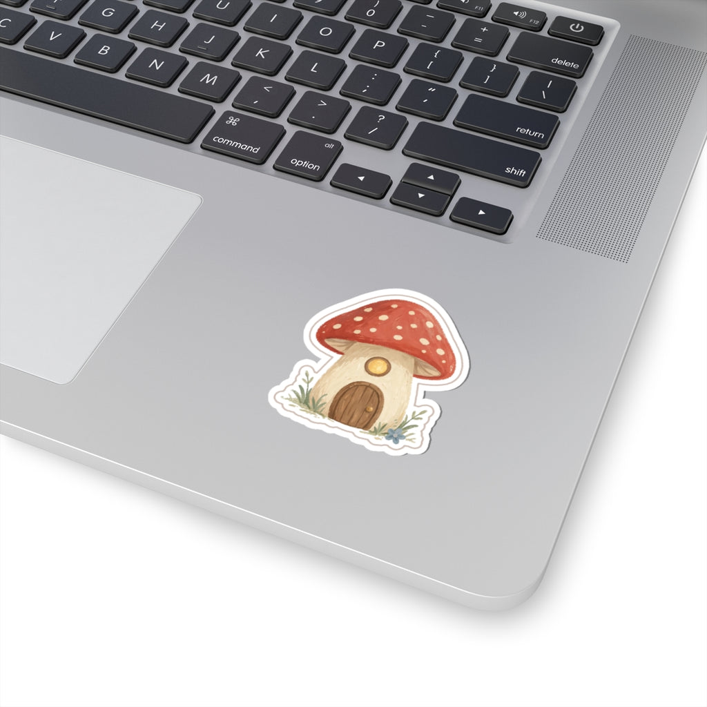 Mushroom Cottage Kiss-Cut Sticker
