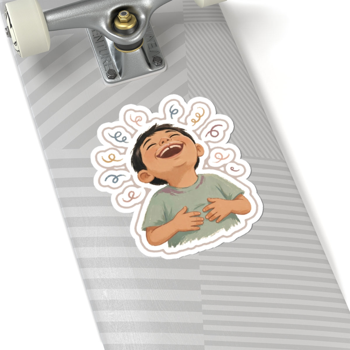 Cleft Laugh Kiss-Cut Sticker