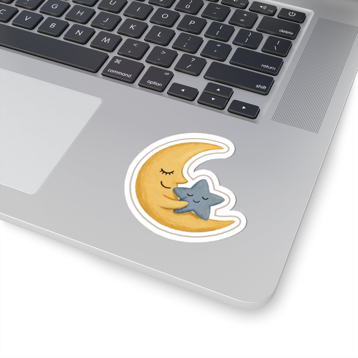 Sleepy Moon Kiss-Cut Sticker