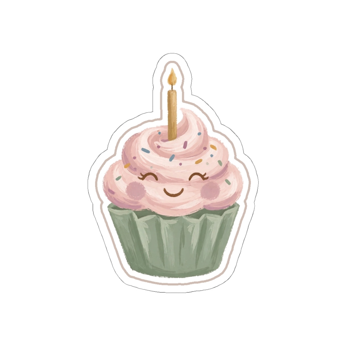 Cupcake Kiss-Cut Sticker