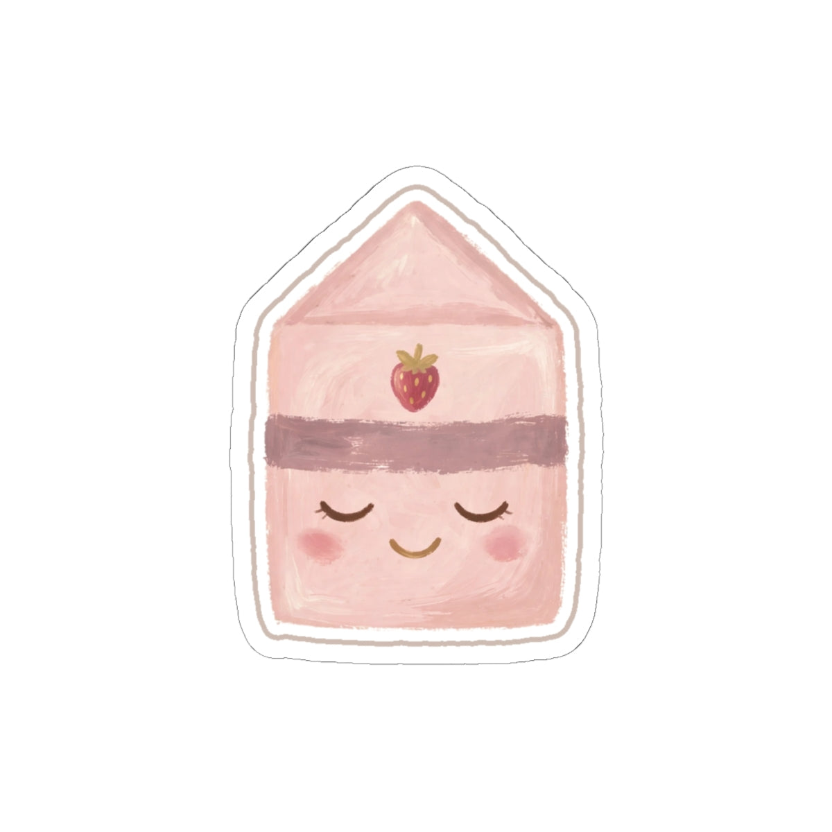 Strawberry Milk Kiss-Cut Sticker
