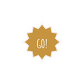 Go Star Kiss-Cut Sticker