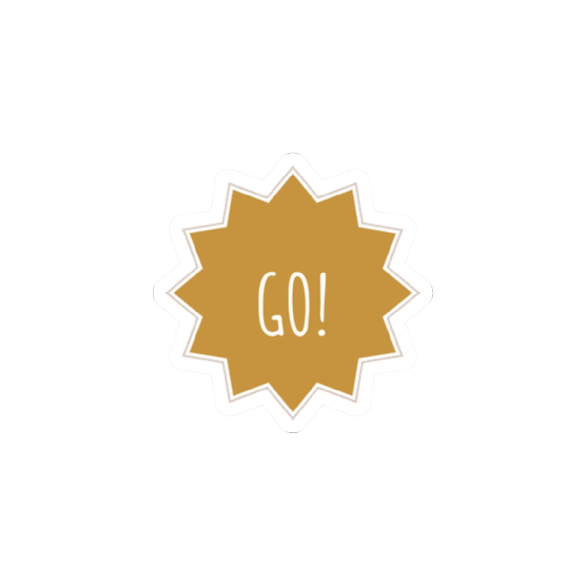 Go Star Kiss-Cut Sticker
