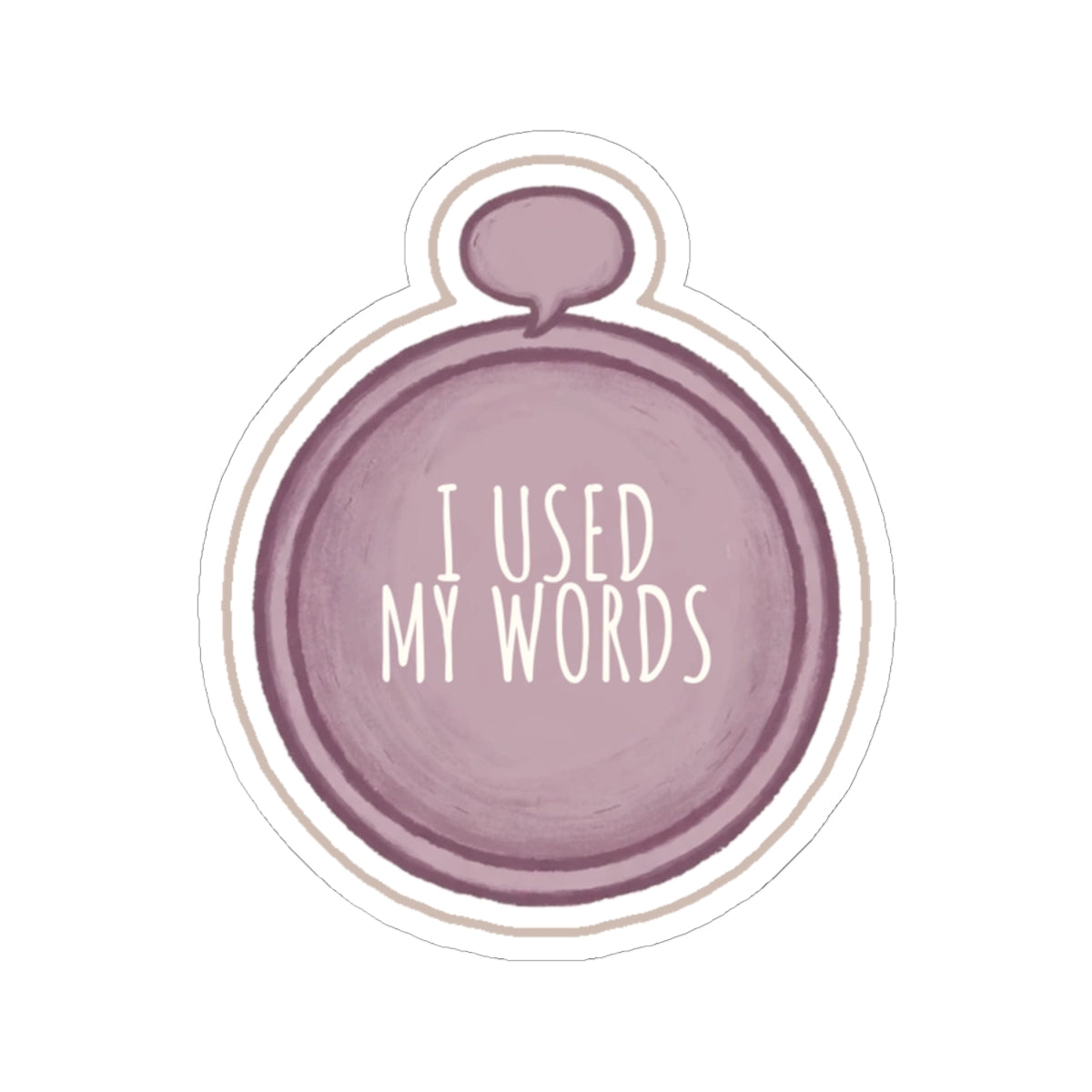 Words Kiss-Cut Sticker