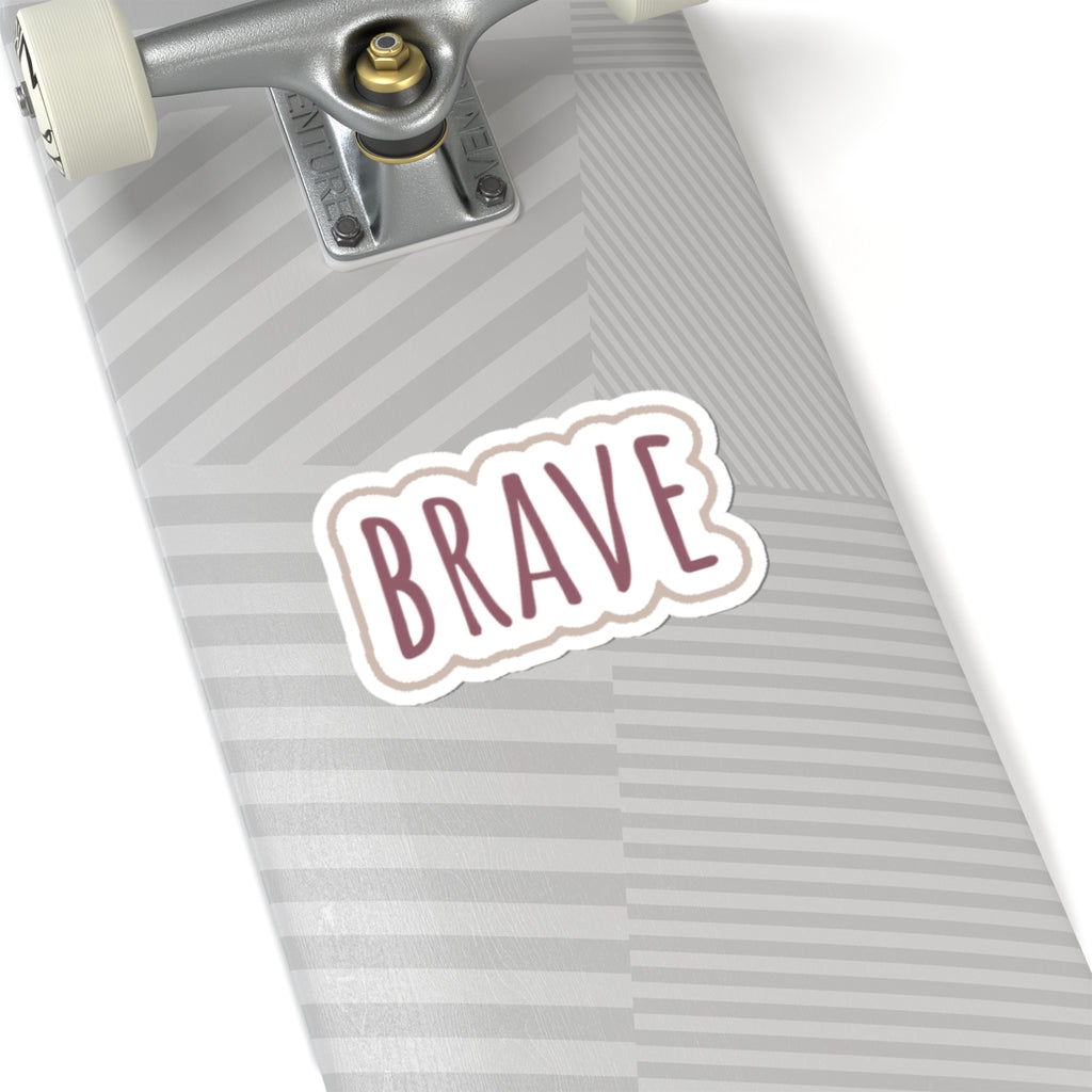 Brave Word Kiss-Cut Sticker