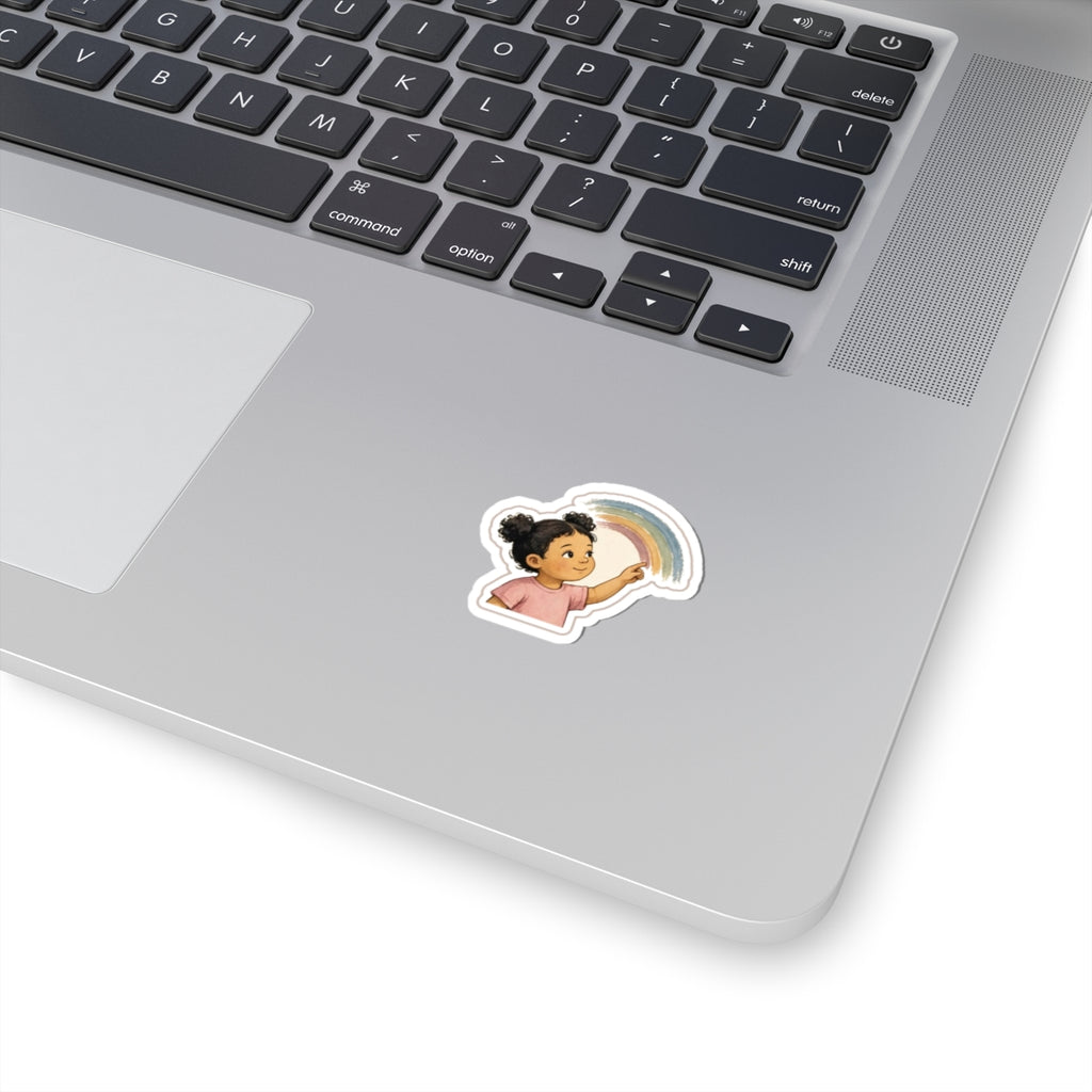 Rainbow Trace Kiss-Cut Sticker