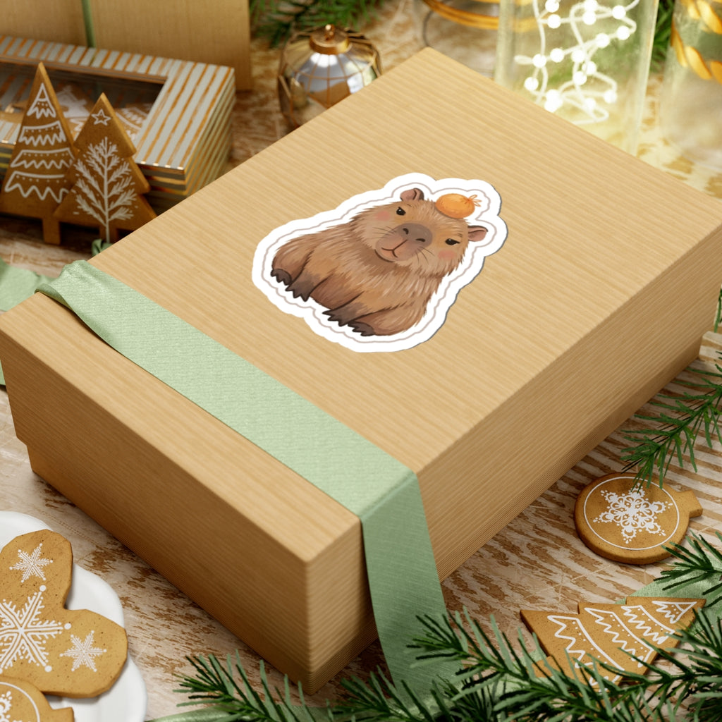 Capybara Kiss-Cut Sticker