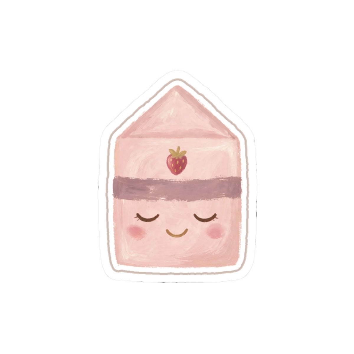 Strawberry Milk Kiss-Cut Sticker