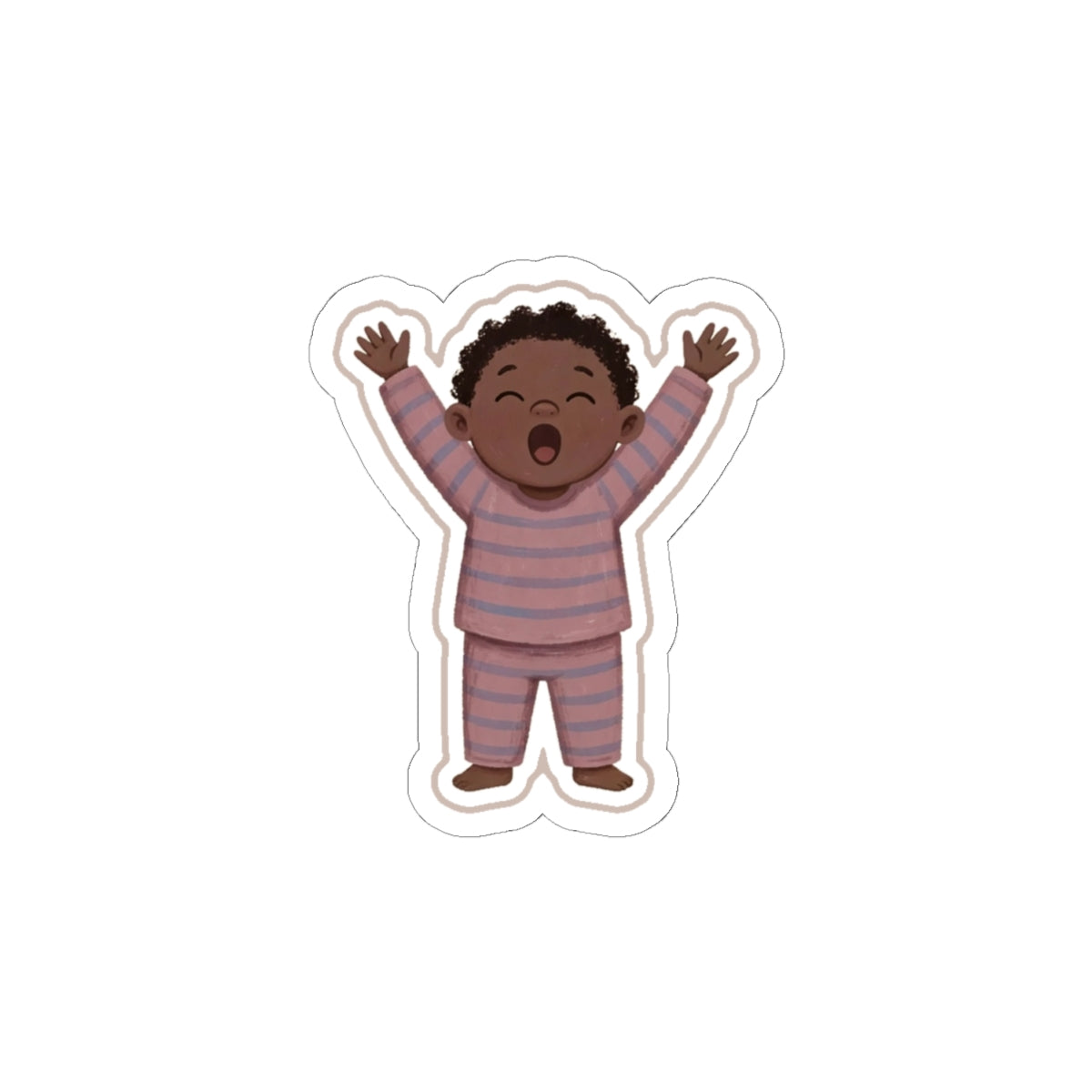 Morning Stretch Kiss-Cut Sticker