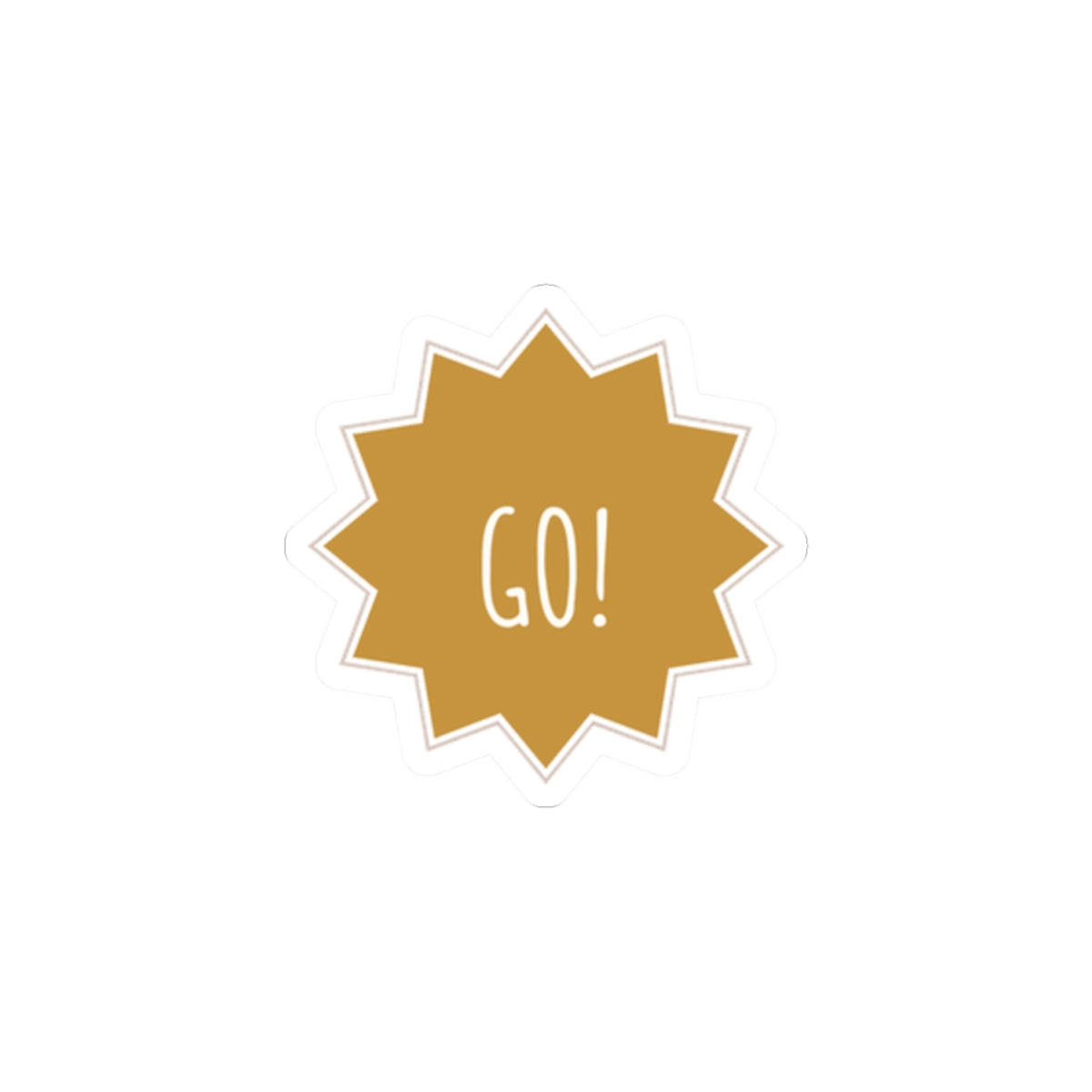 Go Star Kiss-Cut Sticker
