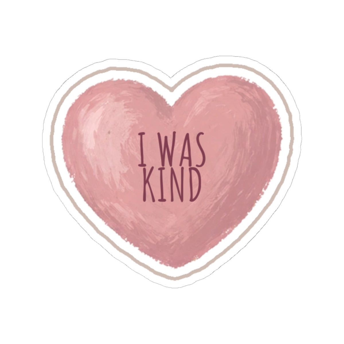 Kind Kiss-Cut Sticker