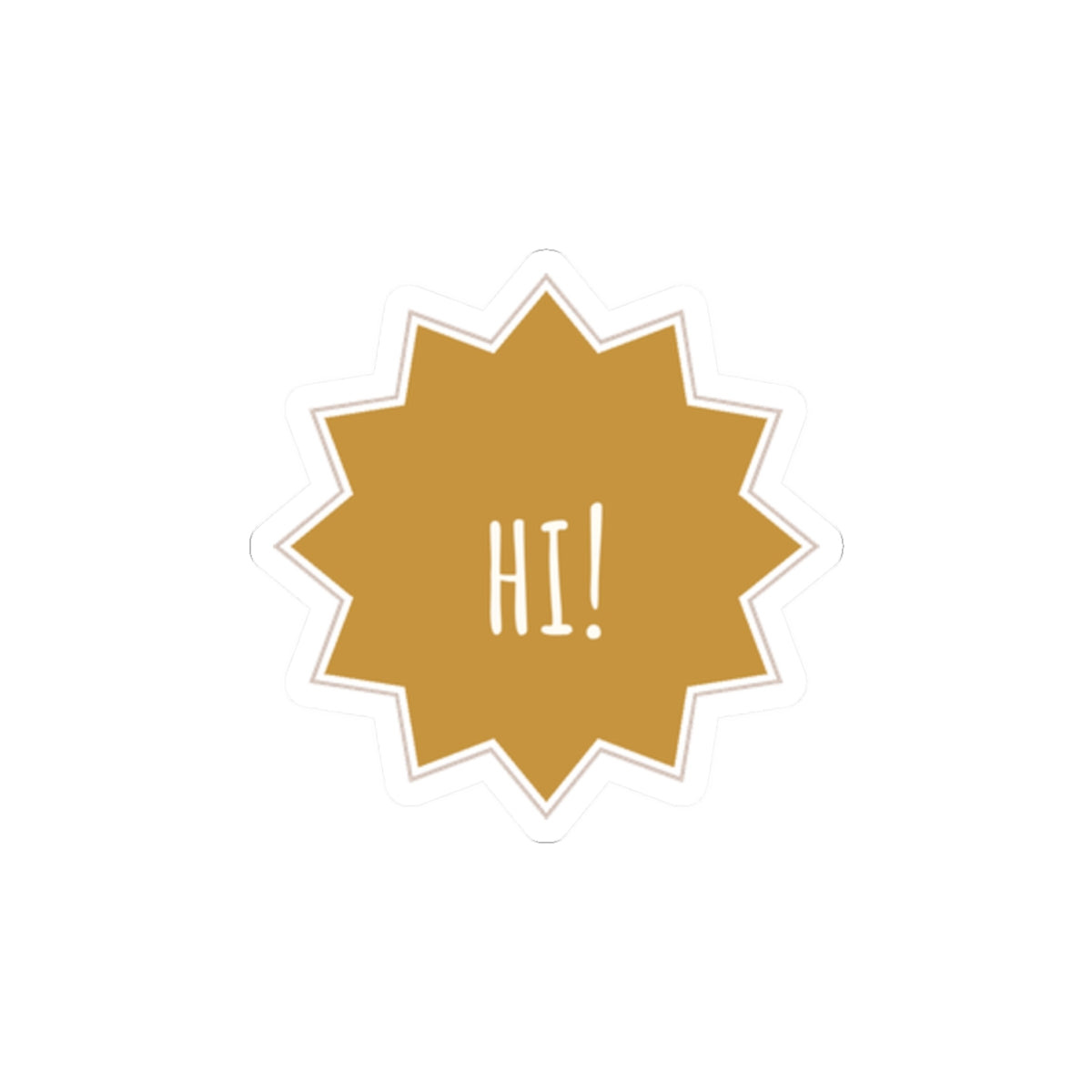 Hi Star Kiss-Cut Sticker