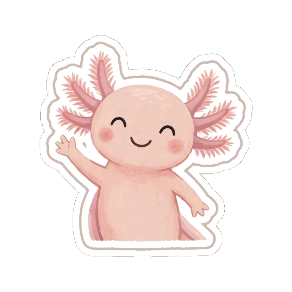 Axolotl Kiss-Cut Sticker