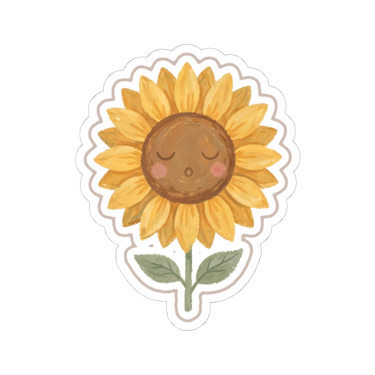 Sunflower Kiss-Cut Sticker