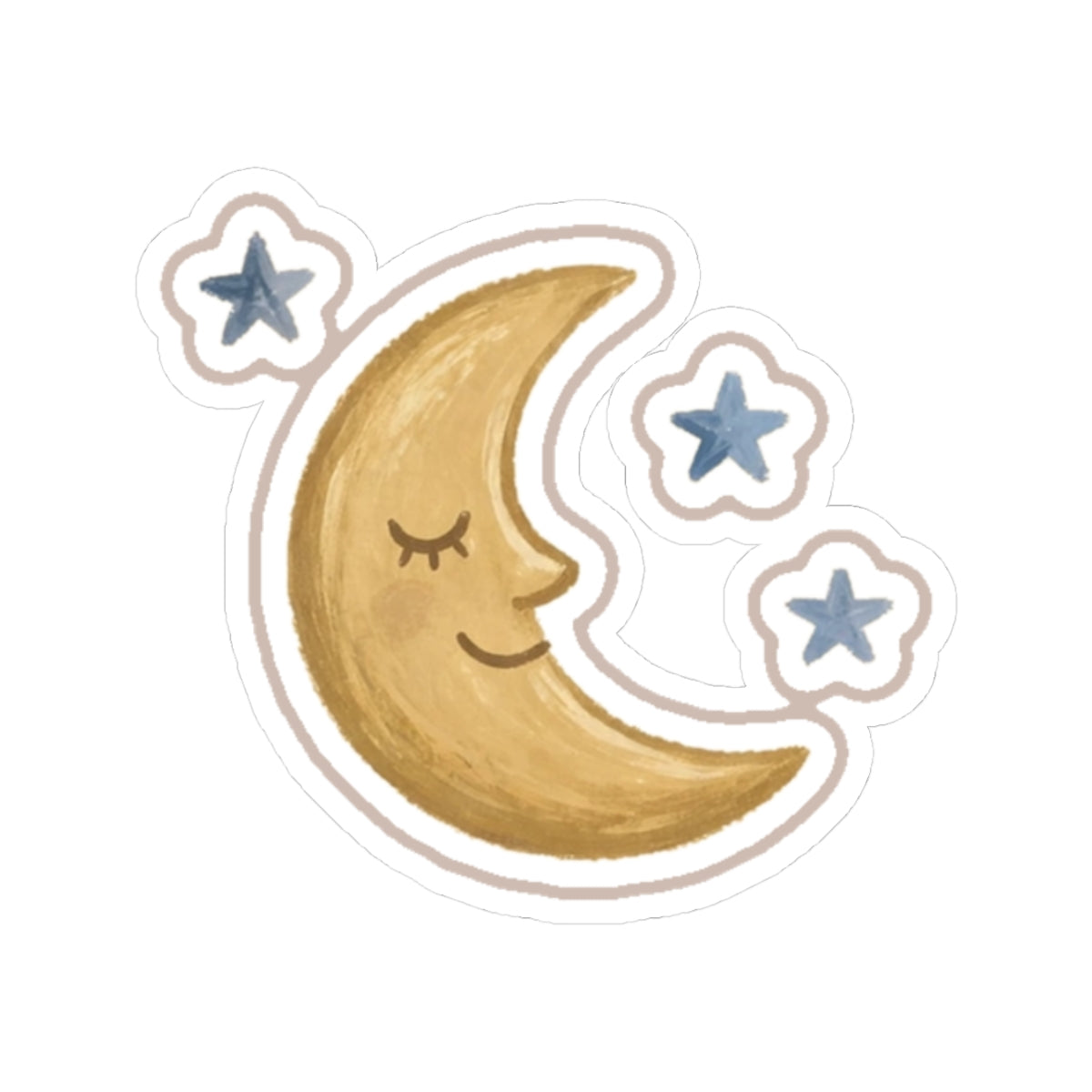 Moon Stars Kiss-Cut Sticker