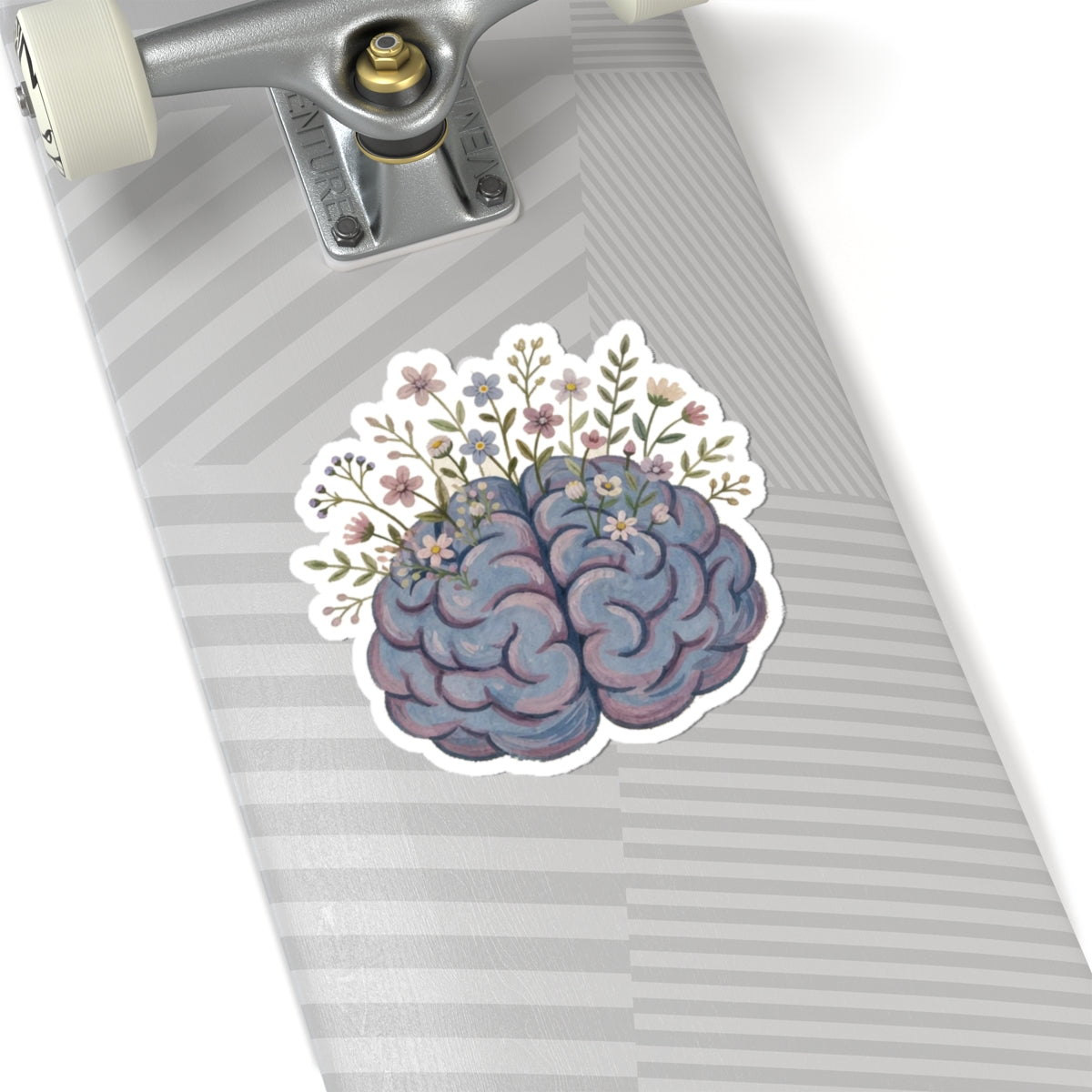 Brain Flowers Kiss-Cut Sticker