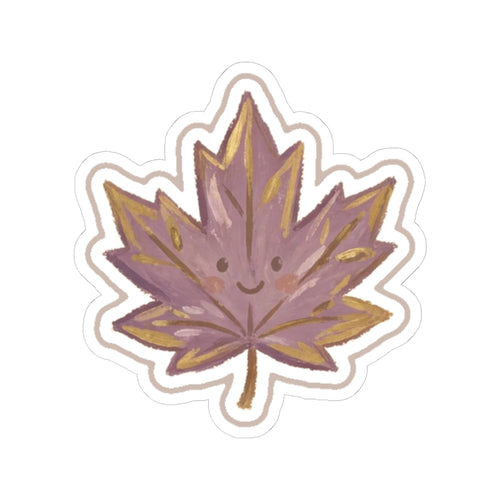 Autumn Leaf Kiss-Cut Sticker