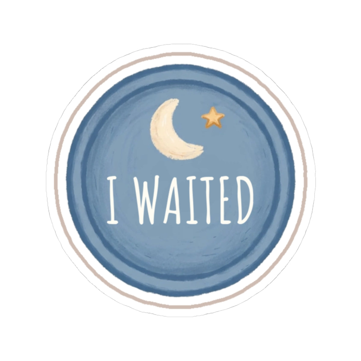 Waited Kiss-Cut Sticker