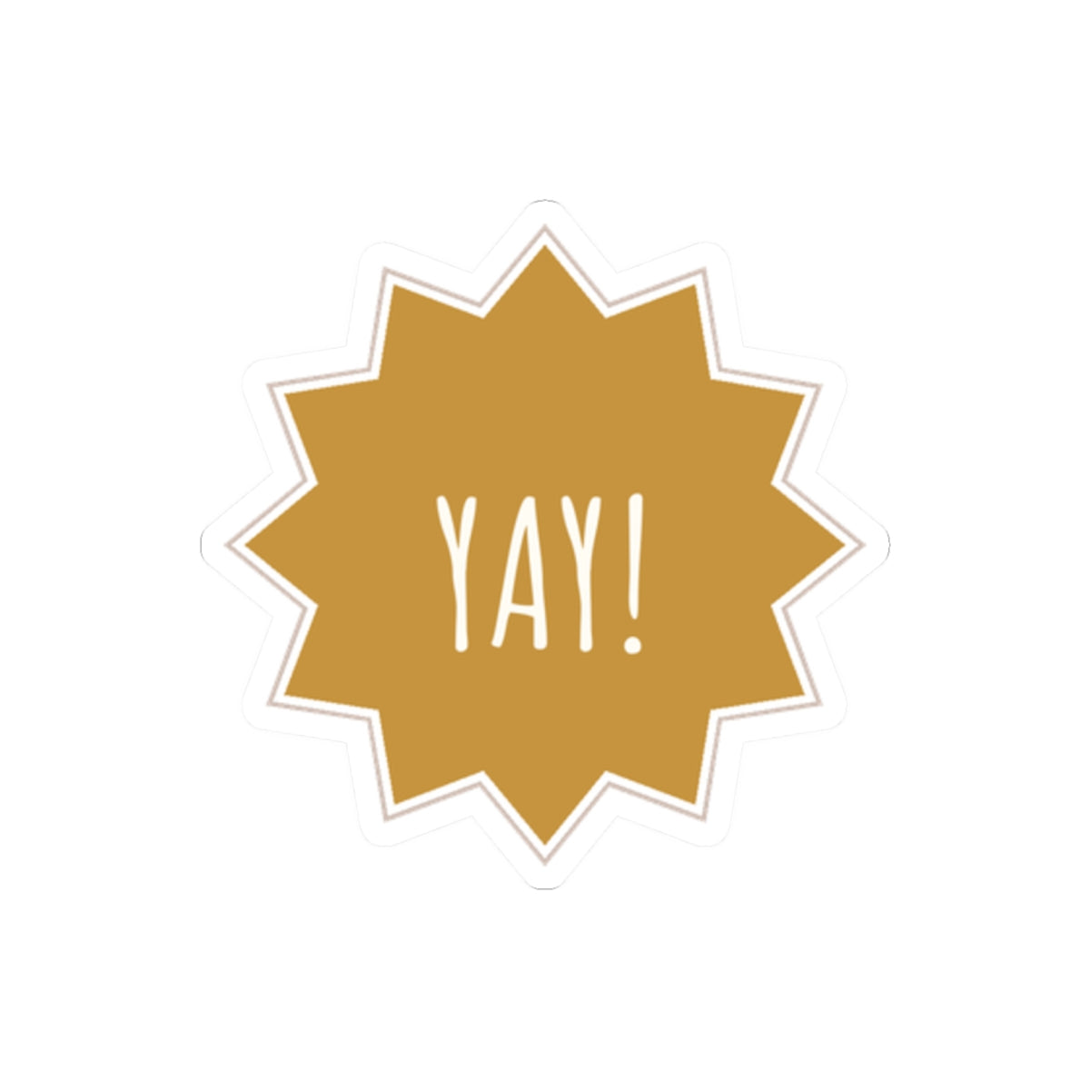Yay Star Kiss-Cut Sticker