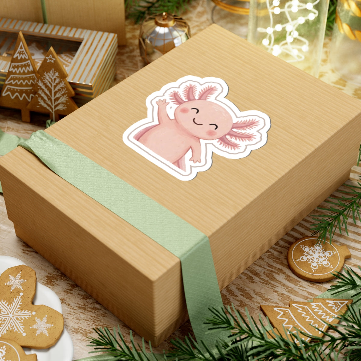 Axolotl Kiss-Cut Sticker
