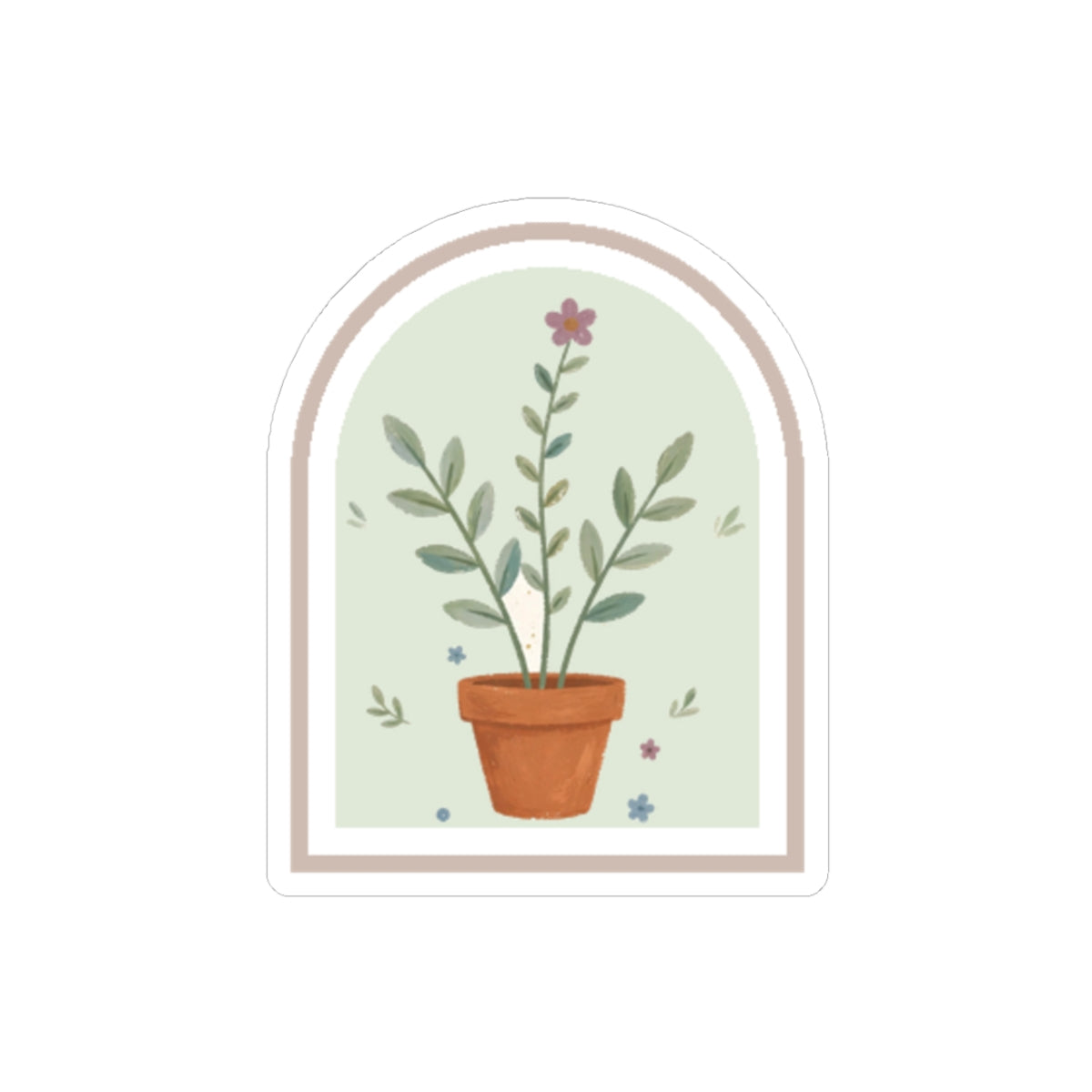 Plant Arch Kiss-Cut Sticker