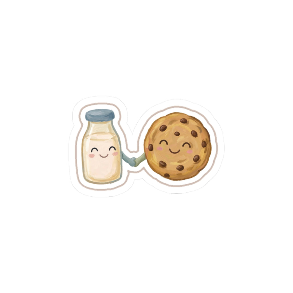 Milk and Cookie Kiss-Cut Sticker