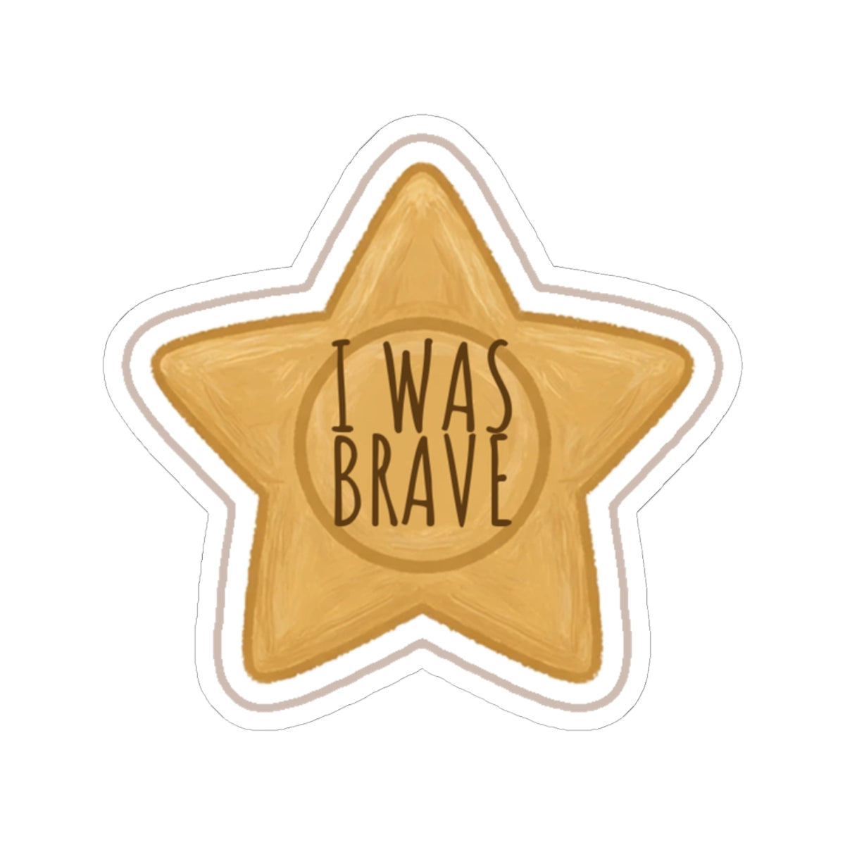 Brave Kiss-Cut Sticker
