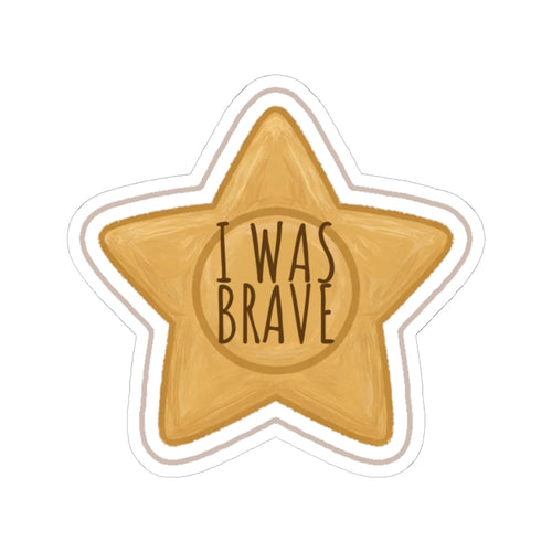 Brave Kiss-Cut Sticker