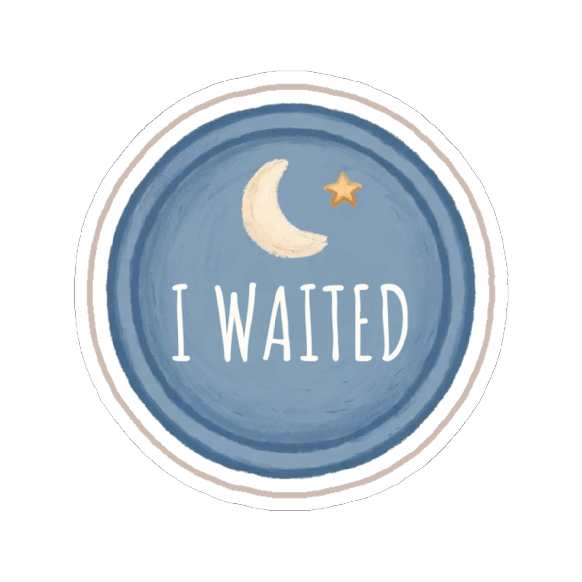 Waited Kiss-Cut Sticker
