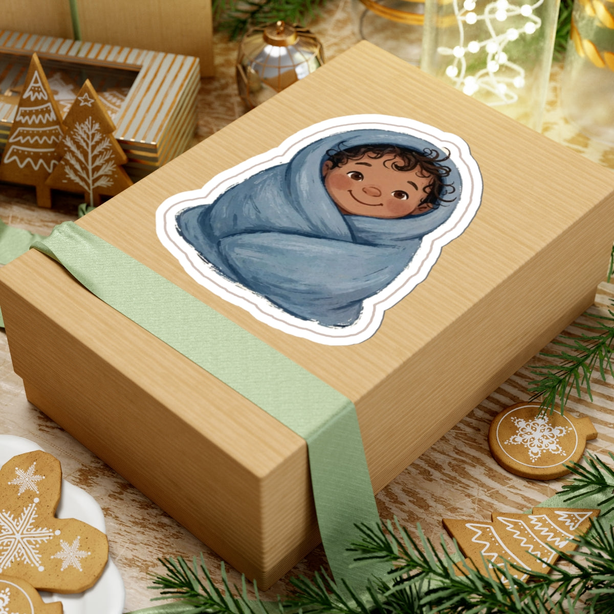 Blanket Burrito Kiss-Cut Sticker