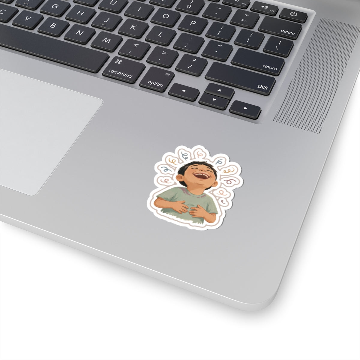 Cleft Laugh Kiss-Cut Sticker