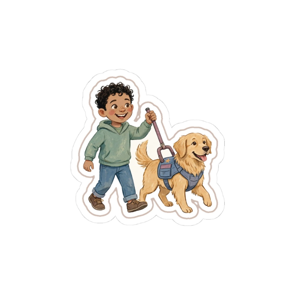 Service Dog Kiss-Cut Sticker