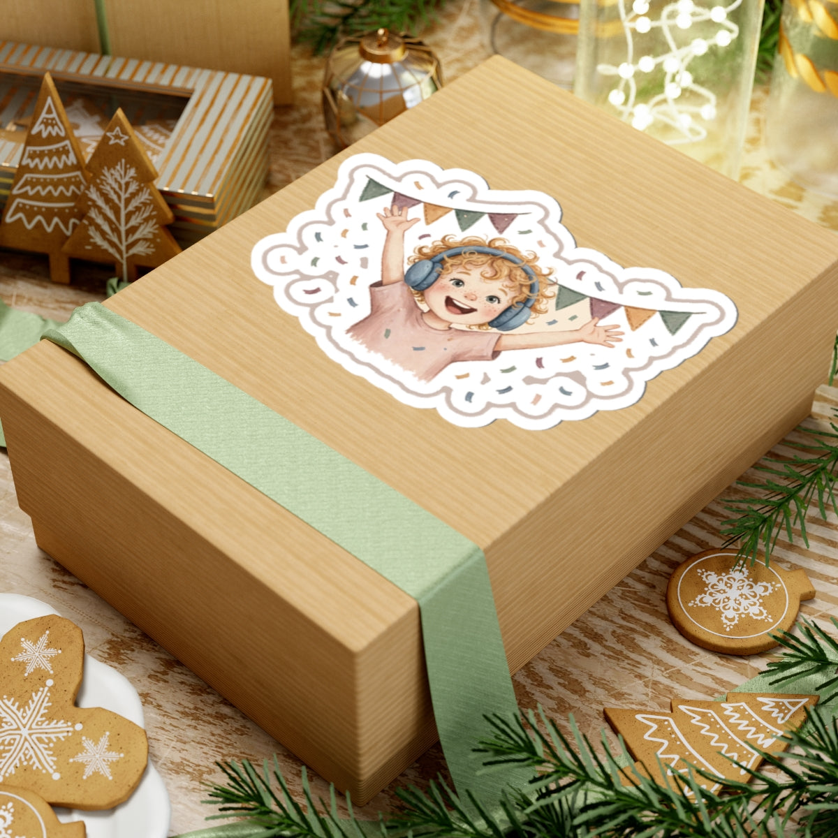 Parade Headphones Kiss-Cut Sticker
