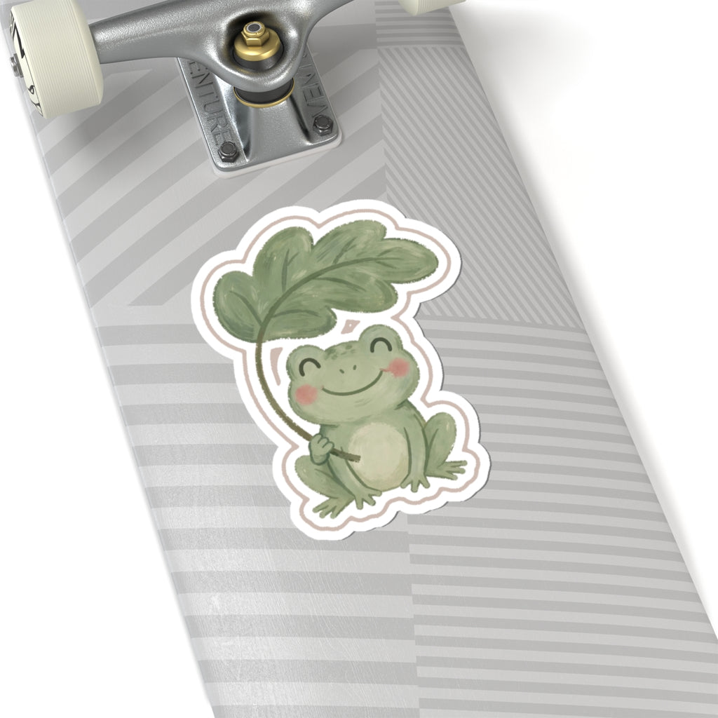 Garden Frog Kiss-Cut Sticker