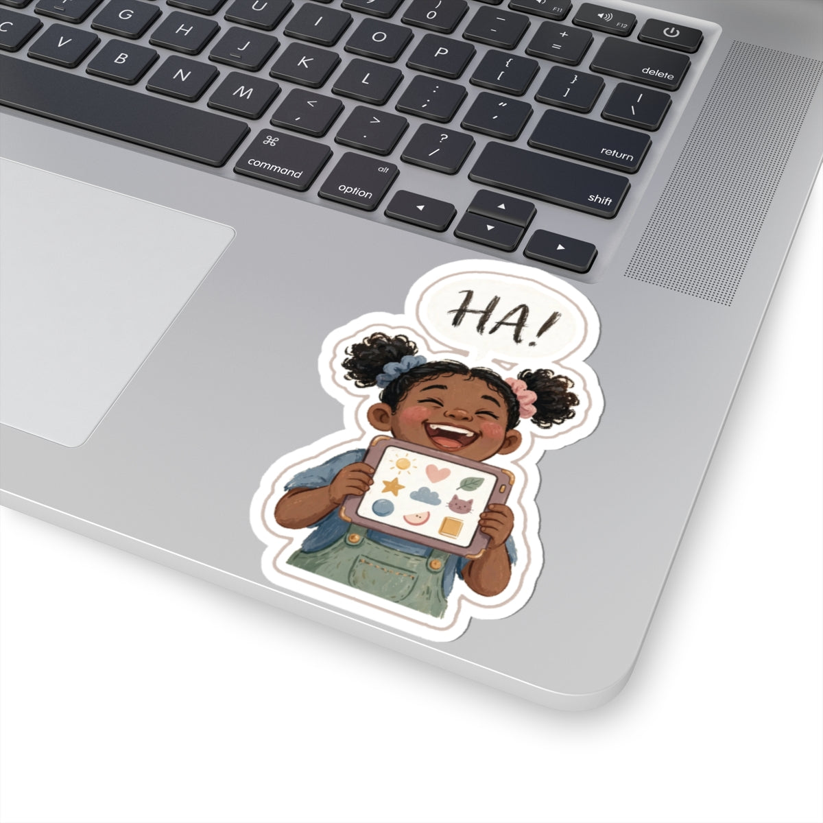 AAC Laugh Kiss-Cut Sticker