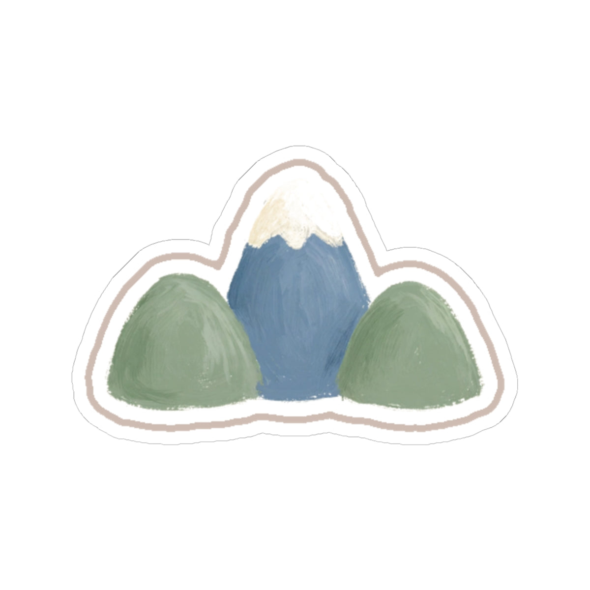 Mountain Kiss-Cut Sticker