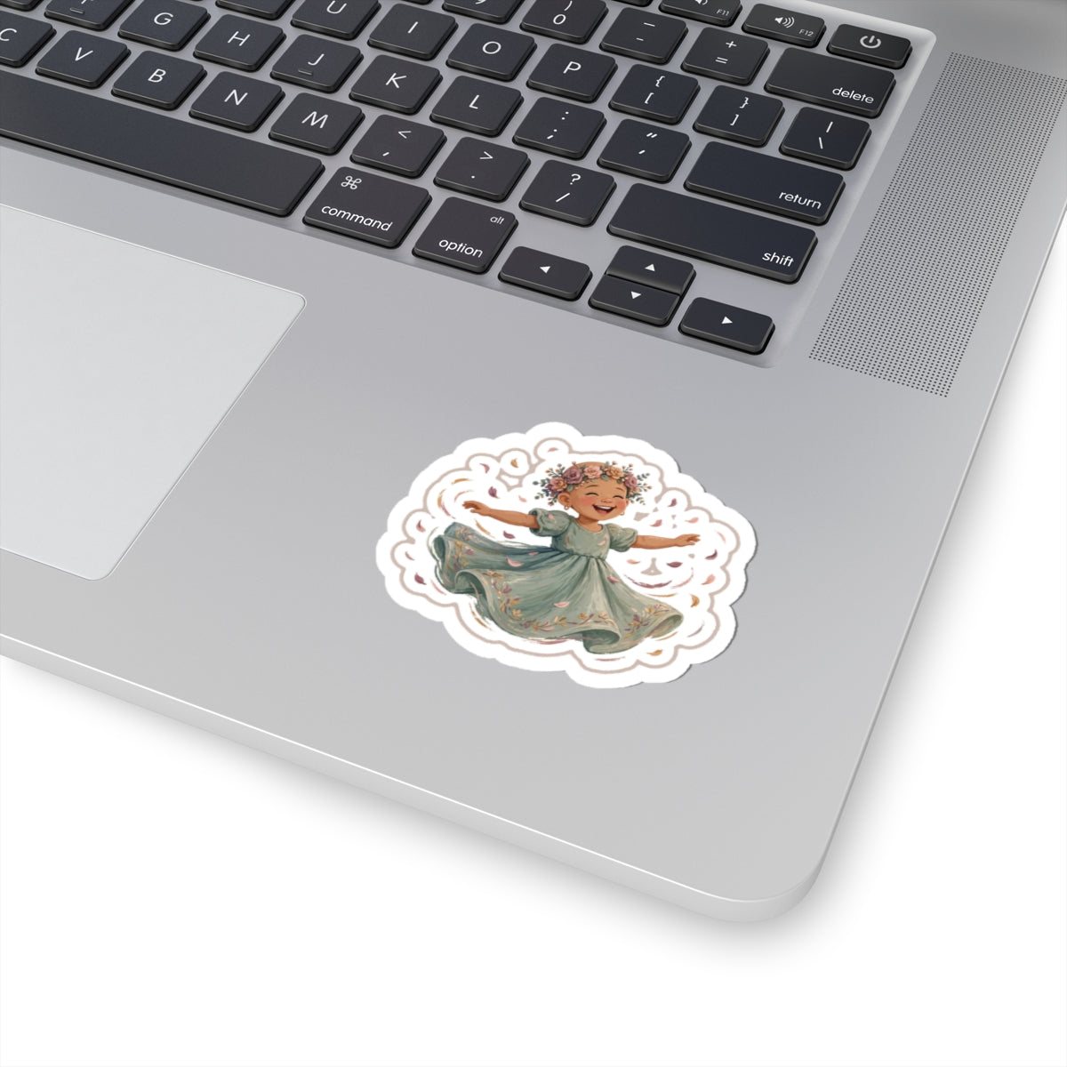 Flower Crown Kiss-Cut Sticker
