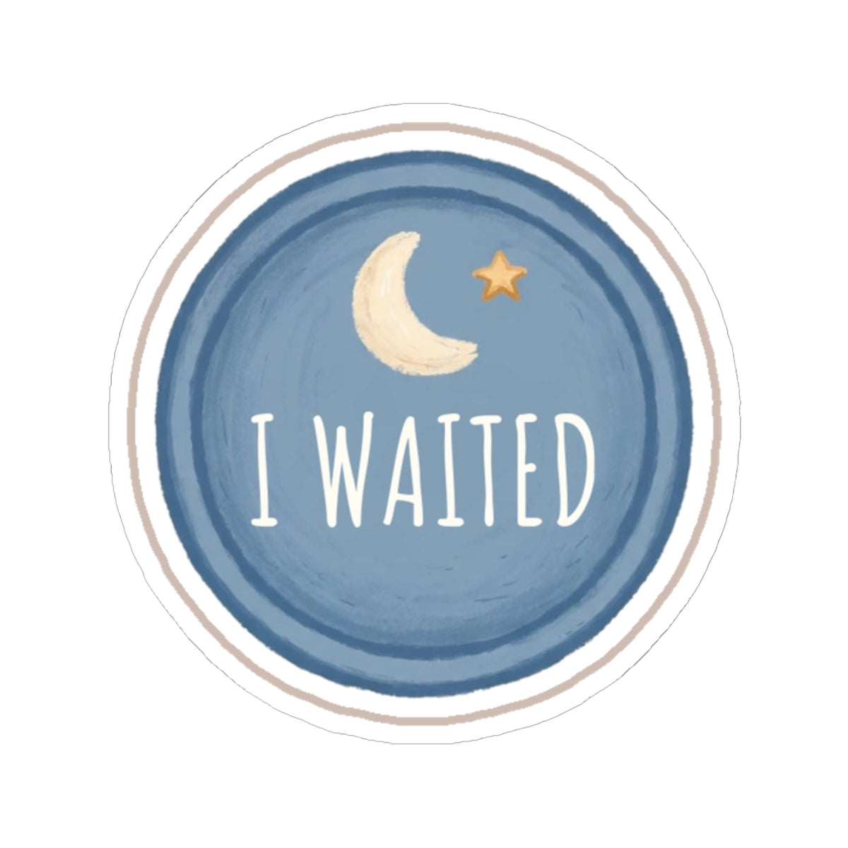 Waited Kiss-Cut Sticker