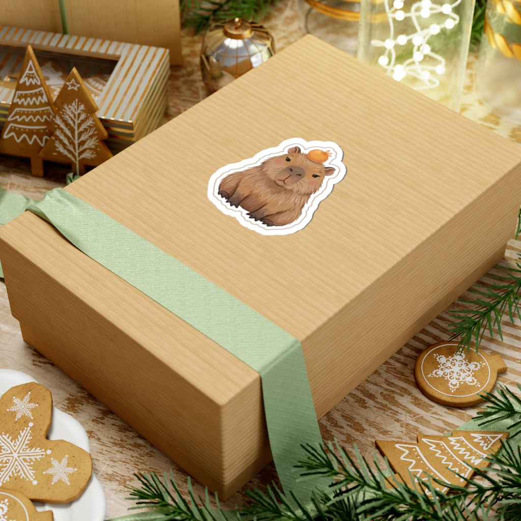 Capybara Kiss-Cut Sticker