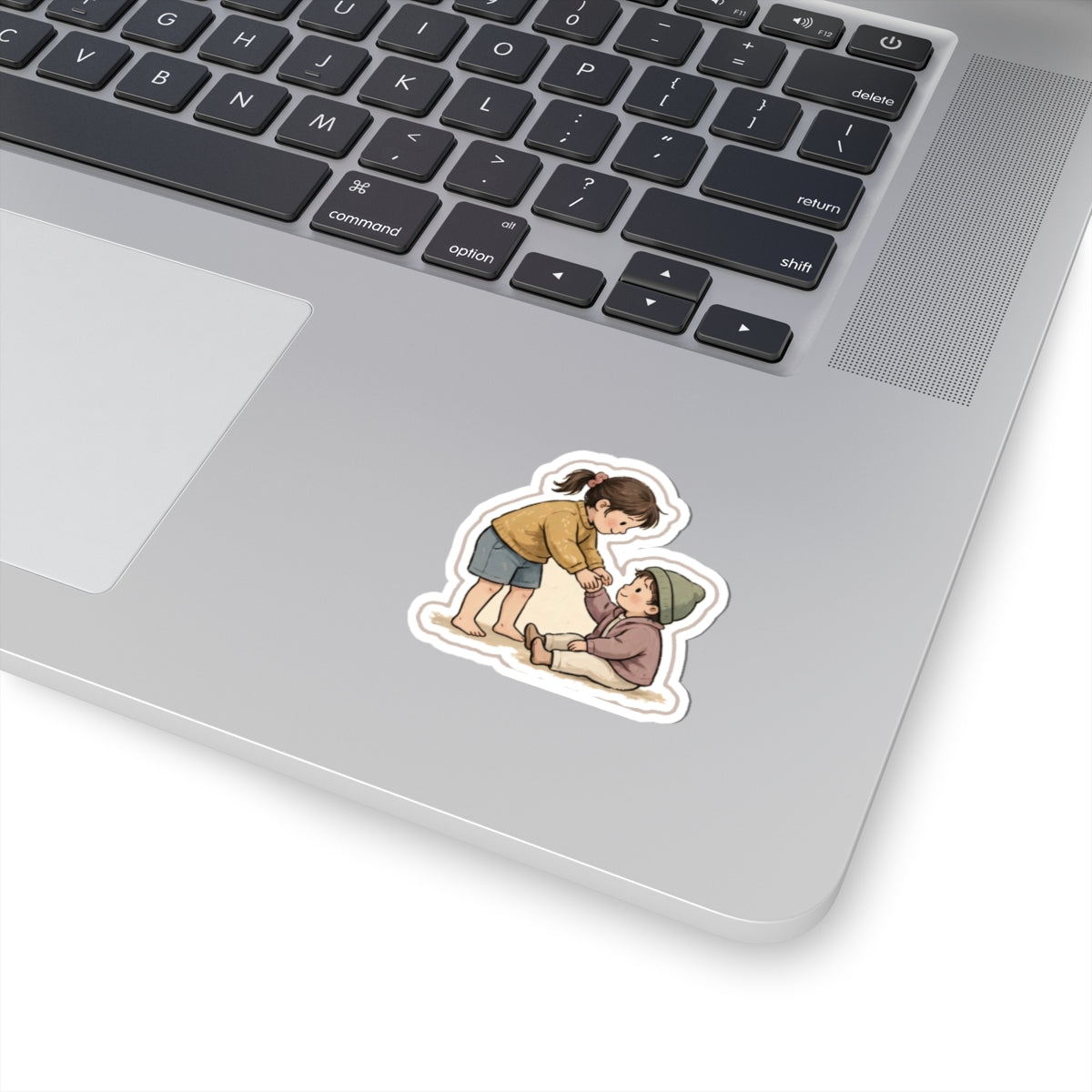 Helping Up Kiss-Cut Sticker